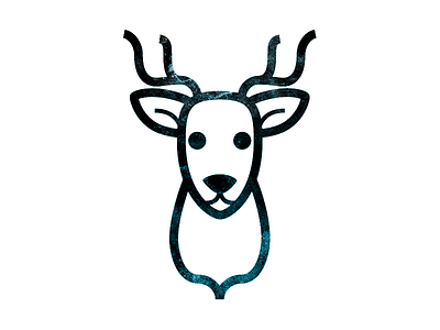 Minimal Deer Logo animal branding deer elk icon line logo minimal stroke texture