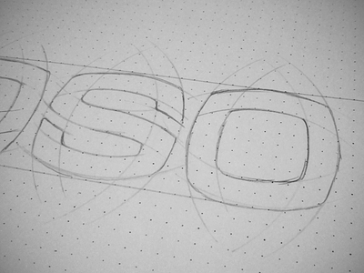 S-O Type Exploration concept drawing grid logo logotype o paper rough s sketch so type