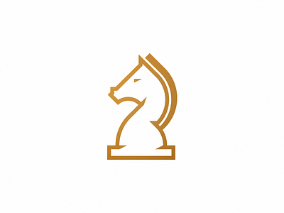 Horse Chess Piece Icon chess gold horse icon strategy white