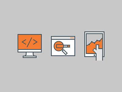 Jambo Media Services Icons grey icon icons illustration orange search search optimalisation simple square webdesign webdevelopment website optimalisation