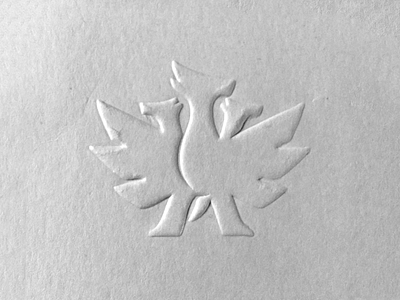 Fluxmatix Embossed Stamp branding embossed fluxmatix hydra paper photo stamp stationary texture