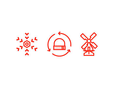 pixel perfect poww. icons beanie flake holland icons mill minimal red simple snow unique white windmill