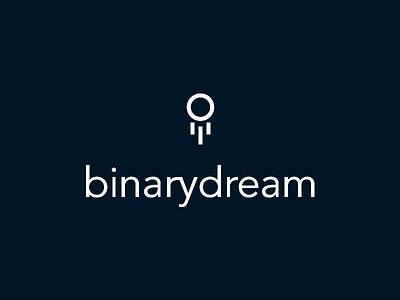 Binarydream Logo binary development dream dreamcatcher logo minimal