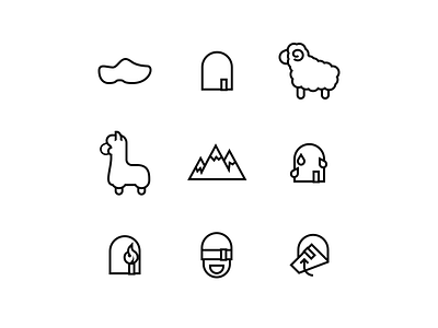 Poww Icons 2016 adventure alpaca beanies clothing clump fold icon icons merino mountains sheep wool
