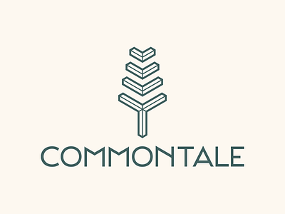 Commontale Logo apparel brand branding clothing commontale connection ecofriendly feather lifestyle logo outdoors tree