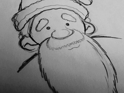 Santa Sketch christmas pencil santa sketch xmas