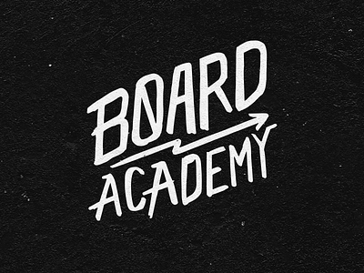 Board Academy Lettering board brush calligraphy lettering logo raw skate skateboard surf type wake wakeboard