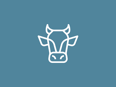 Jersey Steer bull bull calf cow horns illustration linework minimal monoline simple steer