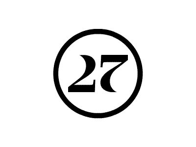 Quickee for Maarten 27 ambigram animation black custom type flip numeral quick rotate serif spin sweet twentyseven wheel white