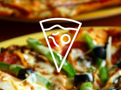 Pizza icon jum minimal minimalist minimalistic pizza white