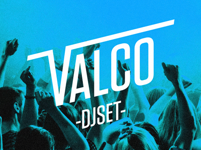 Valco crowd dj house logo music party people valco