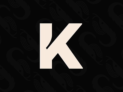 Krill K - For 36 Days of Type 36dayoftype 36days branding design font illustration k krill letter k logo typography wordmark