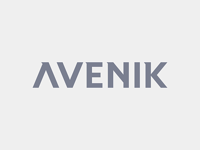 Avenik Wordmark branding font futuristic lettering logo minimal modern simple type typography wordmark