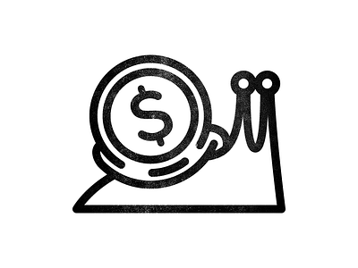 Late payment icon credit dollar finance icon late money payment slow snail