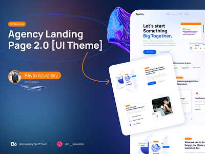 Landing Page Theme 🚀 autolayout bookcover branding bussines cta figma landing newsletter page sections startups ui ui design uidesign ux