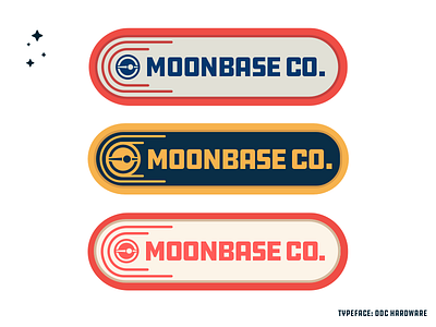 Mbc3 branding ddc ddc hardware draplin explorations far out identity logo moobase co moonbase space tag