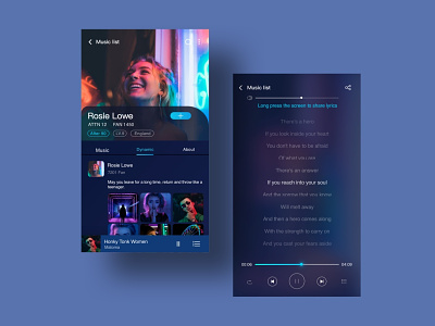 Music app design