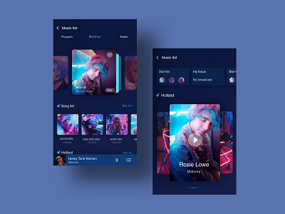 Music app design