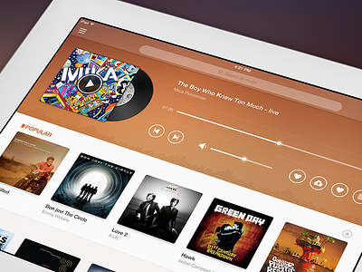 Music For IPad ipad music orange player vinyl
