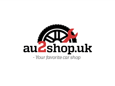 Au2shop.uk - logo #1 autoshop branding identity illustrator logo vector