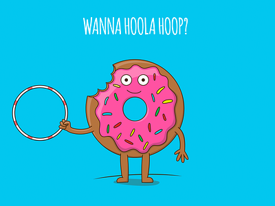 Wanna hoola hoop? adobe illustrator character character design colors drawing food food illustration foodies funny illustration illustrator kids illustration poster poster design vector