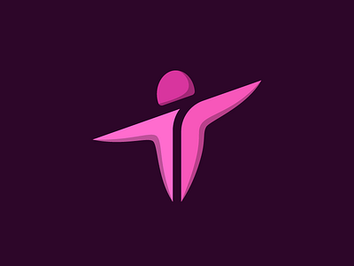 Body adobe illustrator body colors dance ikon illustration logo logo design logodesign movement pink purple sport stretch vector