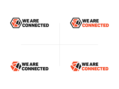We Are Connected logos adobe illustrator brand connect connected gold gradient icon identity illustrator logo logotype modern symbol vector we are connected