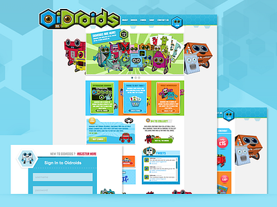 Oidroids augmented reality website