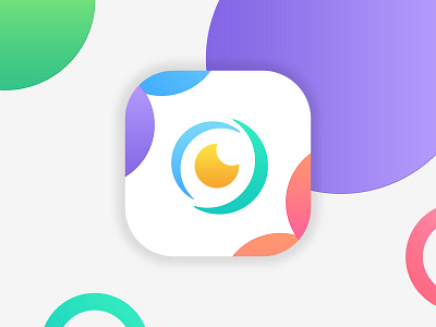 Circles app appicon apple eye gradients icon ios mobile