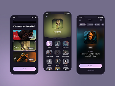 RapHero • Redesign concept app branding dark mode dark theme game mobileapp music product rap redesign ui ux