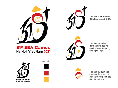 Logo SEA games 31 | Bui Nguyen Bao Anh 01 branding design flat hanoi illustration illustrator logo minimal seagames seagames31 seagamesvn vector