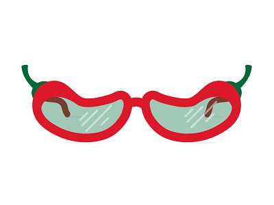 Red Hot Sunglasses illustration sunglasses