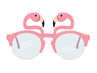 Flamingo Sunglasses illustration sunglasses