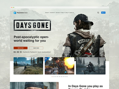 Playstation Store Concept Redesign. Days Gone Edition [3]