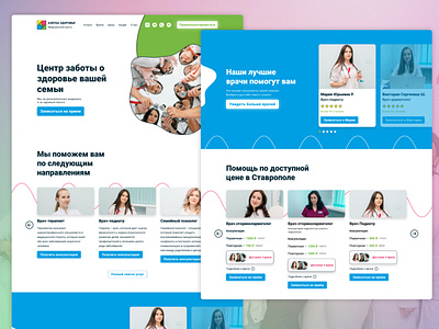 Landing Page Concept – "ABC of Health" medical center