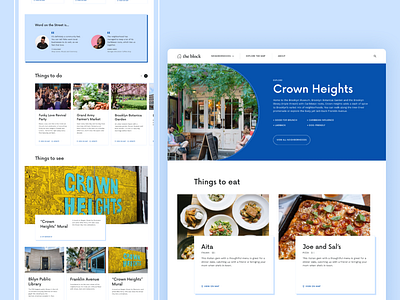 Web UI - Exploring neighborhoods design ui webdesign website design