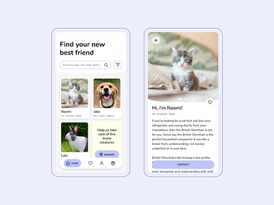 Animal adoption app 🐶