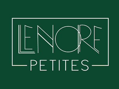 Le Nore Petites Logo & Brand Design art deco brand board branding fashion lettering logo logo design mood board moodboard typography wordmark