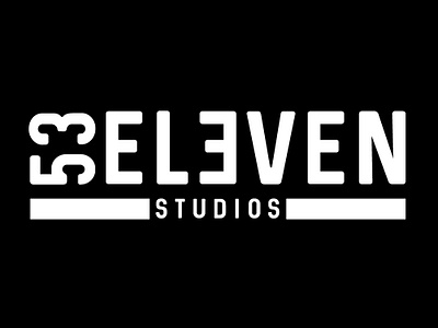 53 Eleven Studios Logo Design bold design bold font branding logo logo design photography typography wordmark