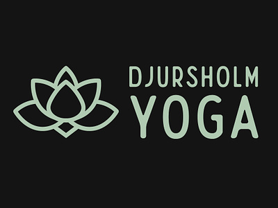 Djursholm Yoga Brand Design bold design bold font brand board branding icon logo logo design mood board moodboard typography wordmark yoga logo