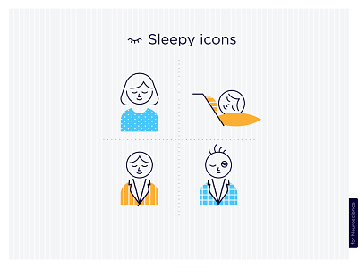 Sleepy icons pajamas sleep sleepy