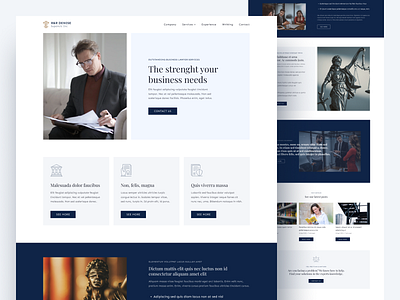 Lawyer landing page