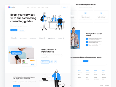 Consulting services landing page 2022 clean homepage illustration inspiration landing page minimalism modern trends ui ux web design website white