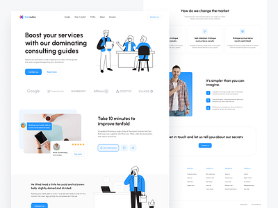 Consulting services landing page