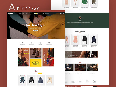 Arrow – Fashion Studio eCommerce Responsive Theme apparels arrow boutique clothes ecommerce fashion opencart prestashop responsive shopify templatetrip woocommerce wordpress