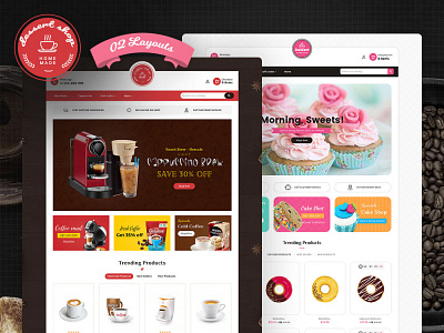 Dessert – Cake & Coffee Store – eCommerce Responsive Theme cake cake shop coffee dessert drinks ecommerce food opencart prestashop responsive shopify sweet templatetrip woocommerce wordpress