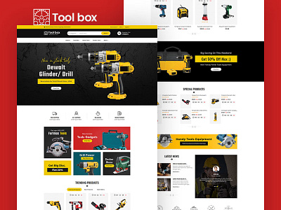 ToolBox – Drill Tools & Equipment – eCommerce Responsive Theme ecommerce industrial opencart prestashop responsive shopify templatetrip tools equipment woocommerce wordpress