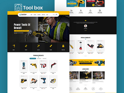 ToolBox – Drill Tools & Equipment – eCommerce Responsive Theme drill tools ecommerce industrial opencart prestashop responsive shopify templatetrip toolbox tools equipment woocommerce wordpress