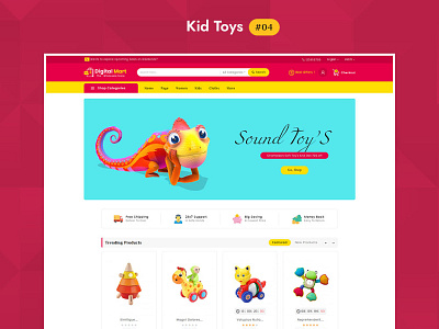 Digital Mart – Multi-purpose Mega Store – eCommerce Responsive digital mart ecommerce opencart prestashop responsive shopify sound toys templatetrip toys woocommerce wordpress