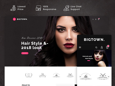 LisaSalon – eCommerce Responsive Theme For Beauty & Salon ecommerce fashion opencart prestashop responsive shopify style templatetrip woocommerce wordpress